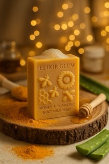 Elixir Glow Honey and Turmeric Goat Milk Soap